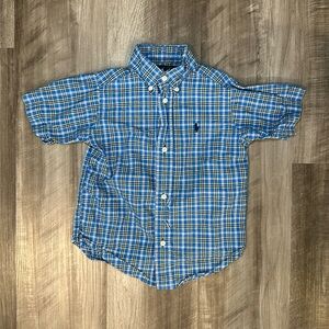 Ralph Lauren Short Sleeve Button Down - 3/3T